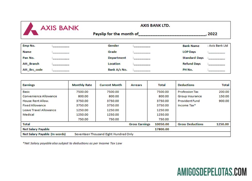 Folha de funcionários da empresa financeira da Índia exemplo